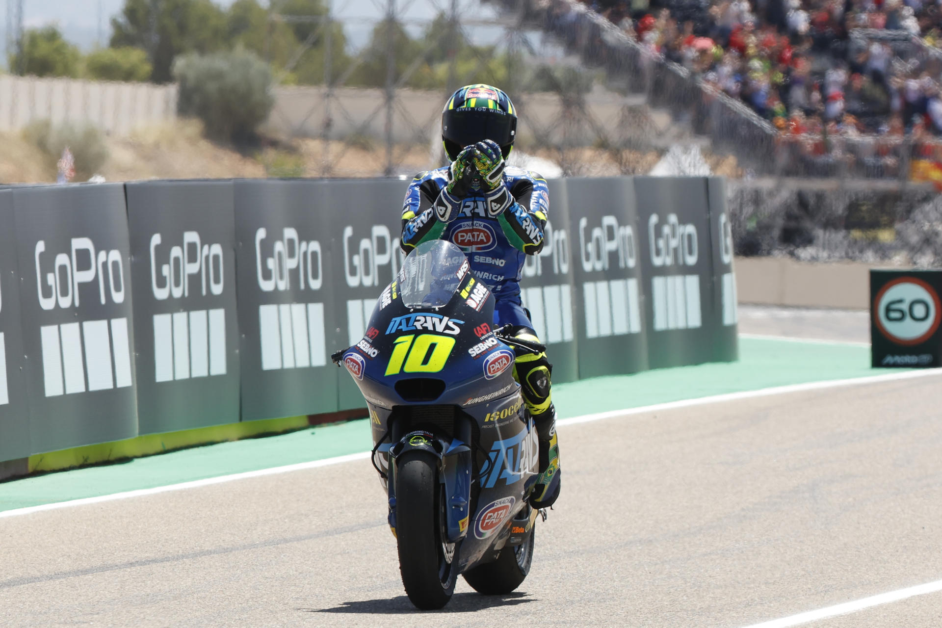 Foto de archivo del piloto brasileño de Moto2 Diogo Moreira. EFE/Javier Cebollada