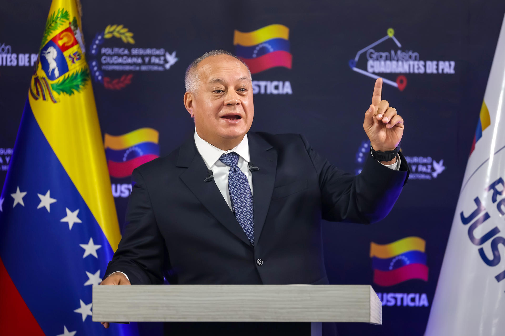Foto de archivo del ministro de Interior, Justicia y Paz, Diosdado Cabello. EFE/ Miguel Gutierrez