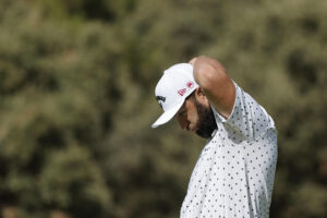 El golfista español Jon Rahm, durante la primera jornada del Abierto de España de golf este jueves en el Club de Campo Villa de Madrid. EFE/ Sergio Pérez