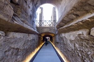 El Pasaje del Emperador Cómodo (Passaggio di Commodo) se ve en el Parque Arqueológico del Coliseo en Roma, Italia, 07 de octubre de 2025. Ha sido inaugurado en el Coliseo y ahora está abierto al público. (Italia, Roma) EFE/EPA/ANSA/MASSIMO PERCOSSI
