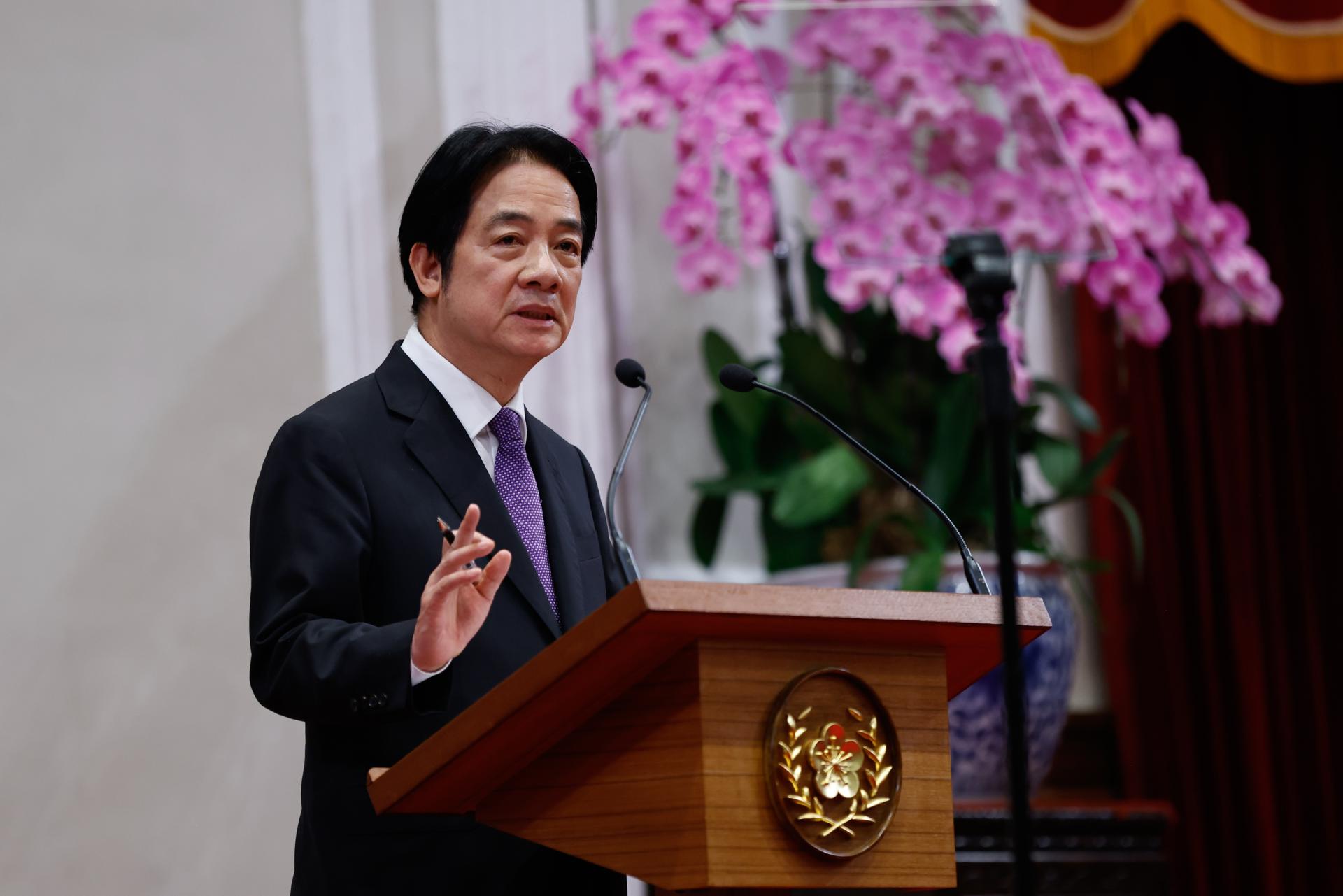 El presidente de Taiwán, William Lai, en una foto de archivo. EFE/EPA/RITCHIE B. TONGO