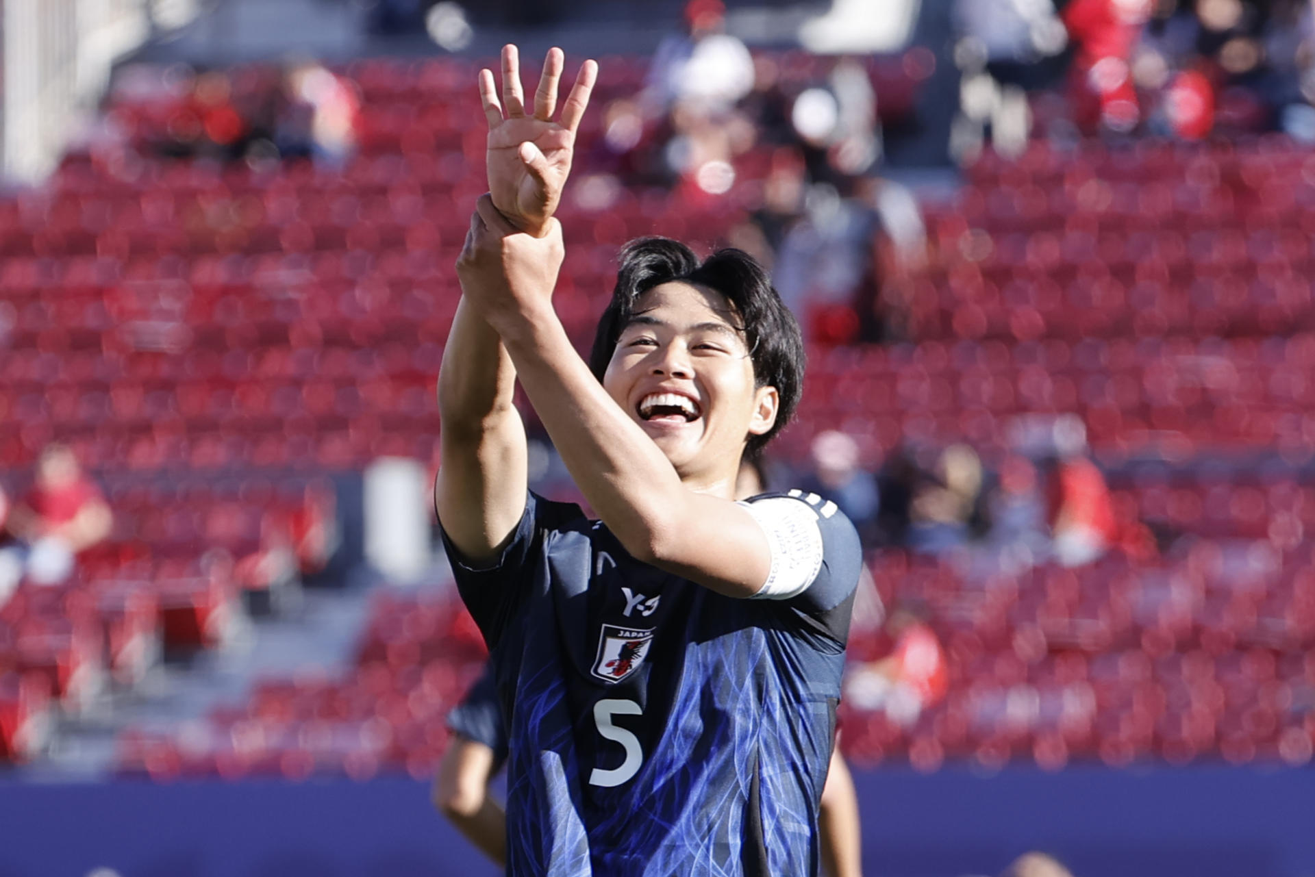 Rion Ichihara, capitán y una de las figuras de Japón en el Mundial Sub-20 de Chile. EFE/Elvis González