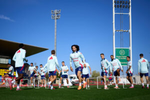 Entrenamiento de la selección española en la Ciudad del Fútbol de Las Rozas de cara al partido contra Georgia, el tercero de la selección española de clasificación para el Mundial 2026. EFE/ Ángel Martínez/RFEF SOLO USO EDITORIAL/SOLO DISPONIBLE PARA ILUSTRAR LA NOTICIA QUE ACOMPAÑA (CRÉDITO OBLIGATORIO)