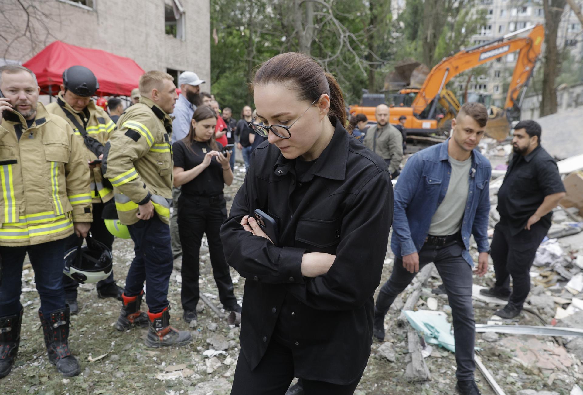 La primera ministra de Ucrania, Yulia Sviridenko, en una imagen de archivo. EFE/EPA/SERGEY DOLZHENKO