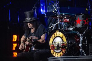 Foto de archivo de Slash, de la banda estadounidense Guns N' Roses. EFE/Helle Arensbak DENMARK OUT