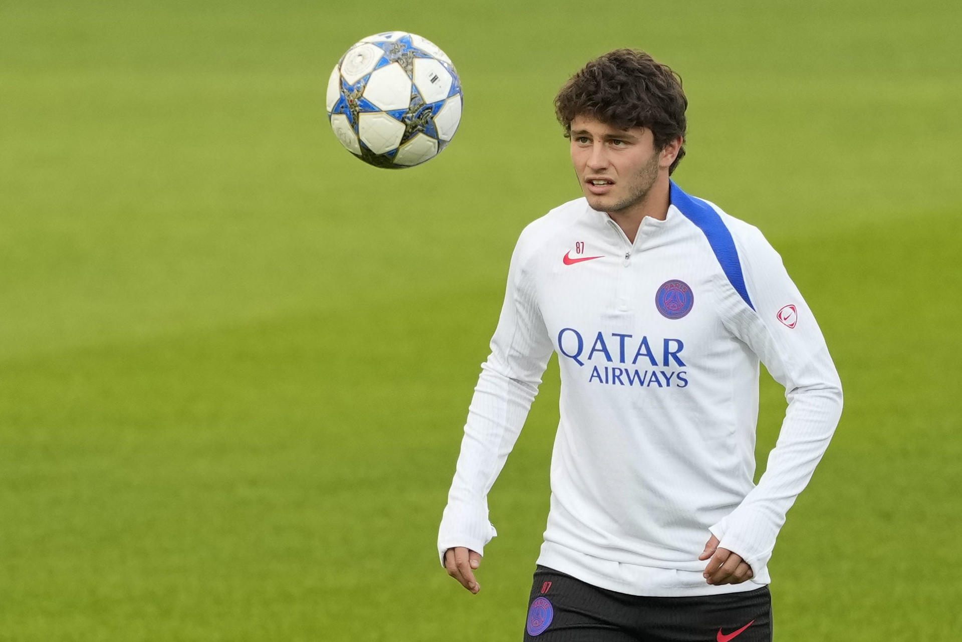 El centrocampista João Neves, del Paris Saint-Germain (PSG) en foto de archivo de Alejandro García. EFE