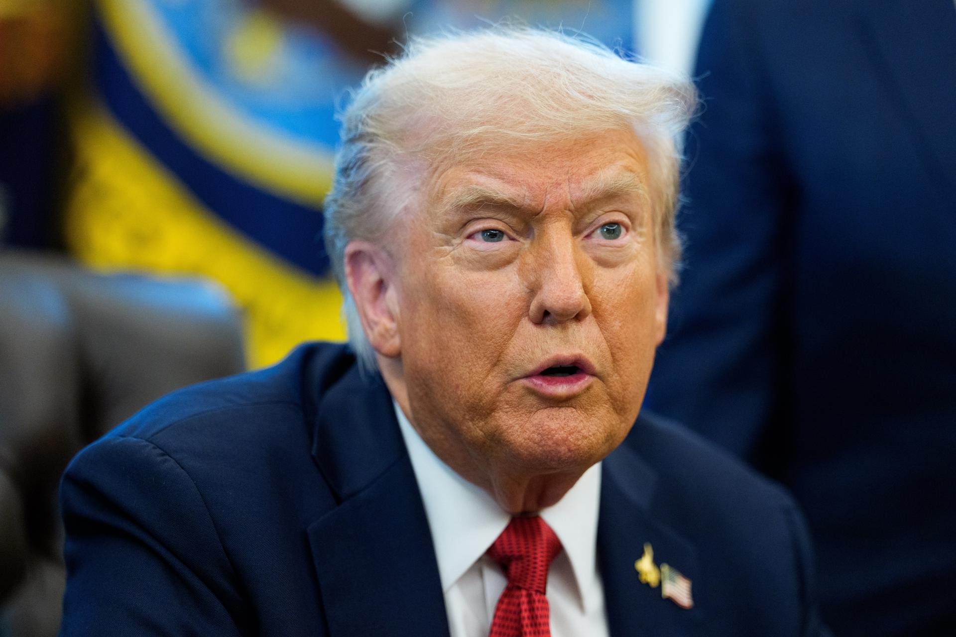 El presidente de Estados Unidos, Donald Trump. EFE/Aaron Schwartz