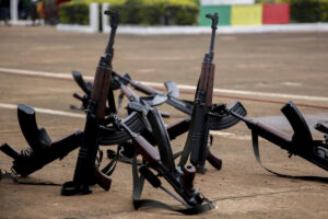 Foto archivo. Vista de la ceremonia en Bamako de las celebraciones oficiales con motivo del Día de la Independencia de Mali (CEDEAO).-EFE/Idrissa Diakité