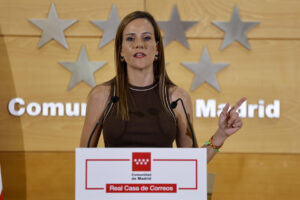 La portavoz de Vox, Isabel Pérez Moñino. EFE/Sergio Pérez