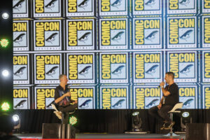El actor y guionista estadounidense Sean Gunn (i), conocido por su papel Kraglin en el Universo de Marvel, asiste a la Comic-Con Guatemala 2025 este sábado, en Ciudad de Guatemala (Guatemala). EFE/ Mariano Macz